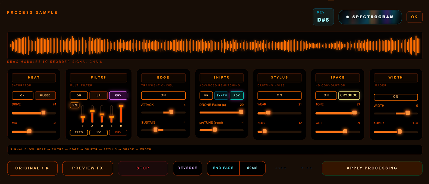 The Infinitum modular effects rack