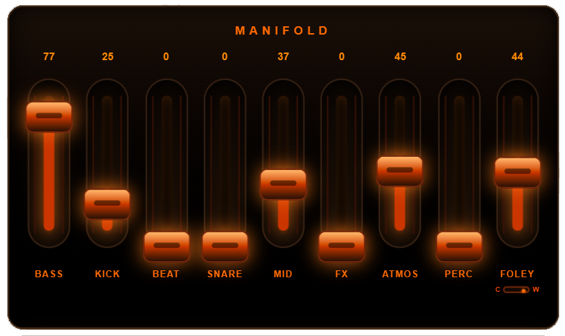 Manifold spectral morphing visualisation